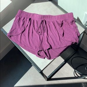 Purple cloth shorts